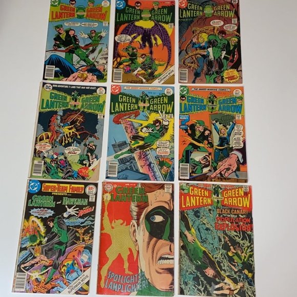 DC Comics Other - 9 GREEN LANTERN / GREEN ARROW COMICS